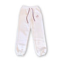 Signature White Cotton Fleece Pants