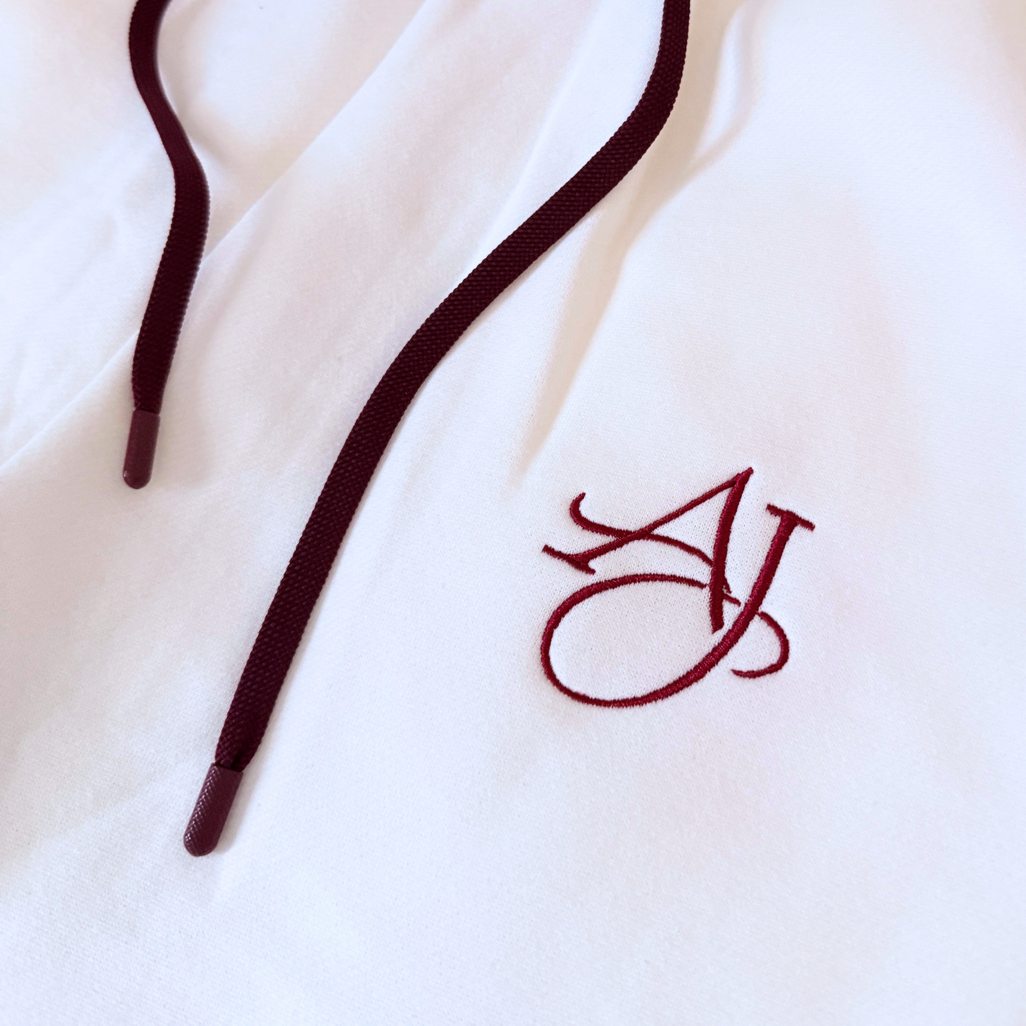 Signature White Cotton Fleece Pants