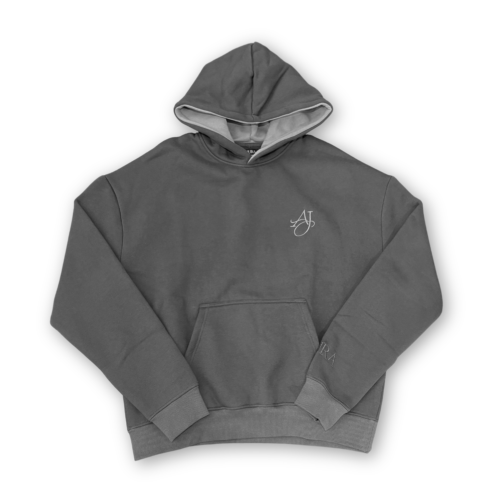 Charcoal Cotton Fleece Hoodie