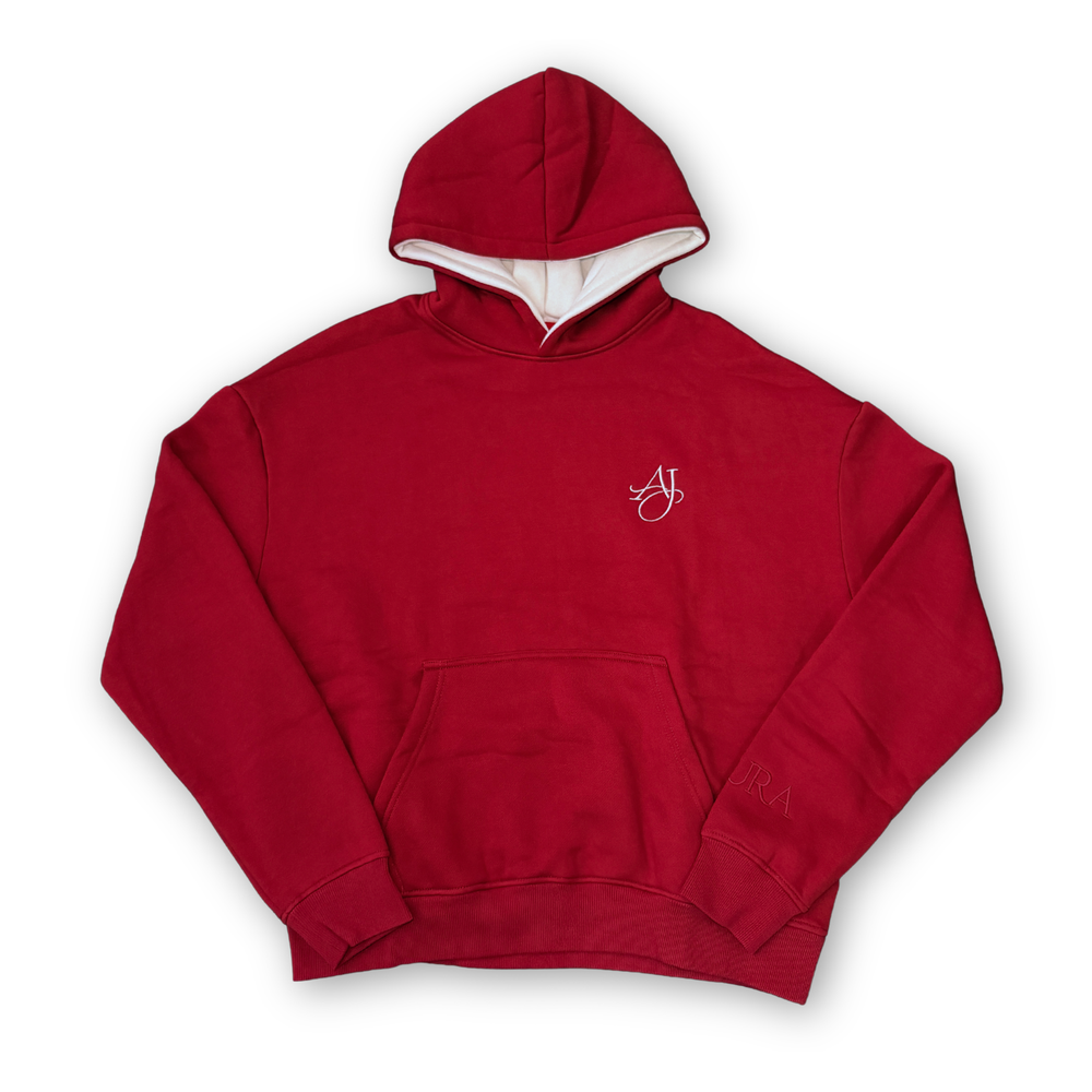 Dark Cherry Cotton Fleece Hoodie