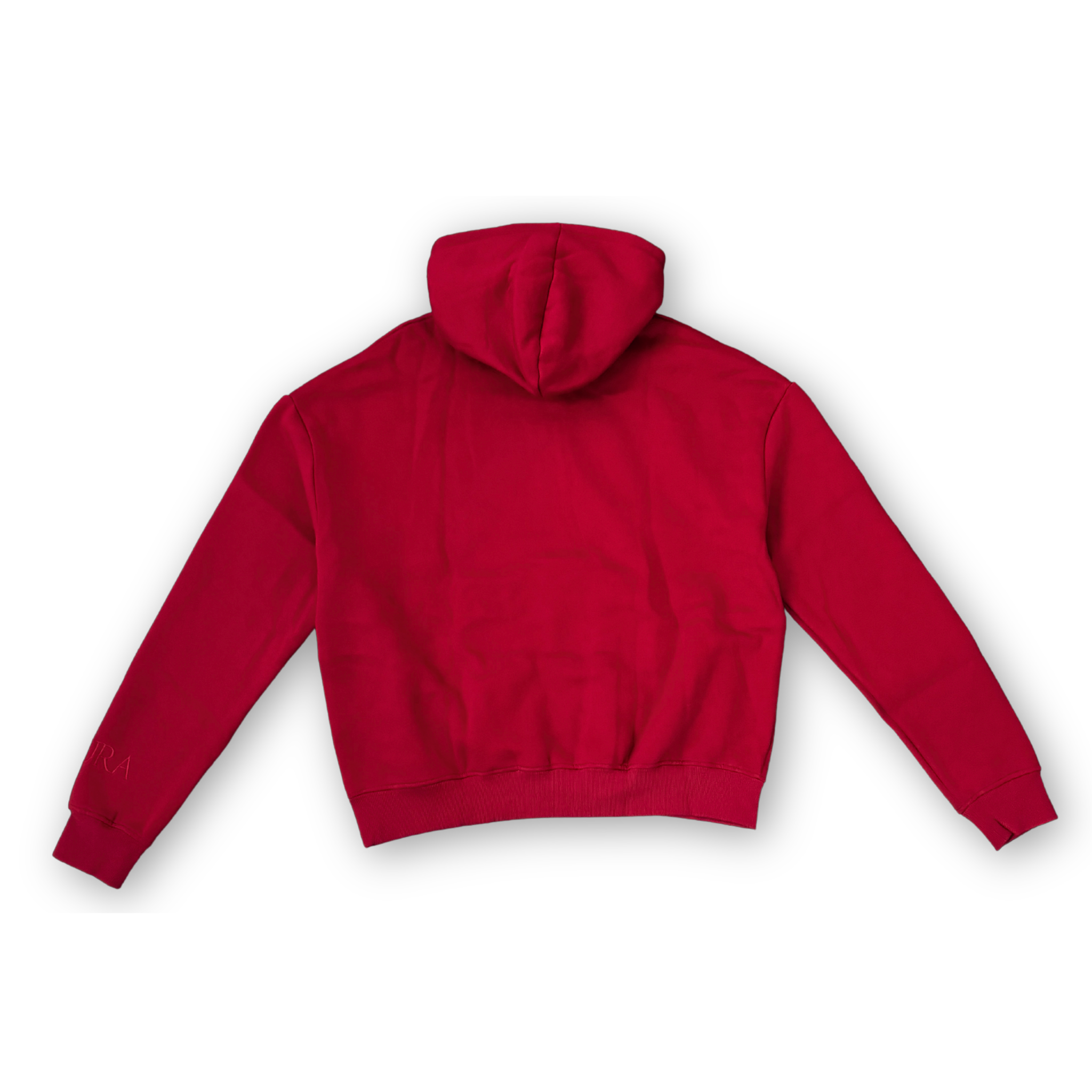 Dark Cherry Cotton Fleece Hoodie