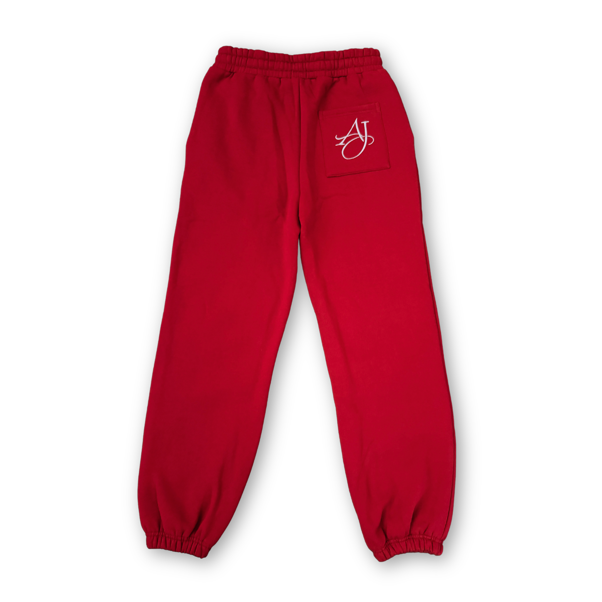 Dark Cherry Cotton Fleece Pants
