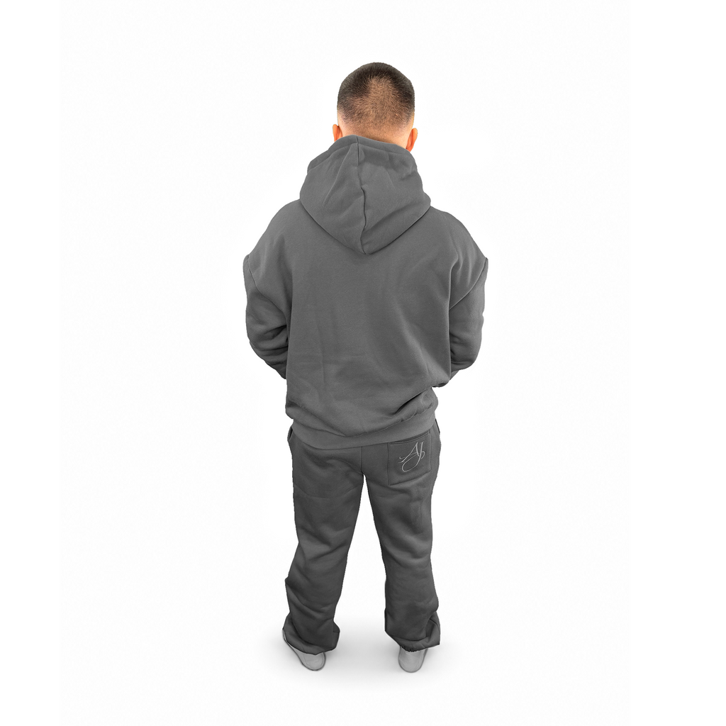 Charcoal Cotton Fleece Set