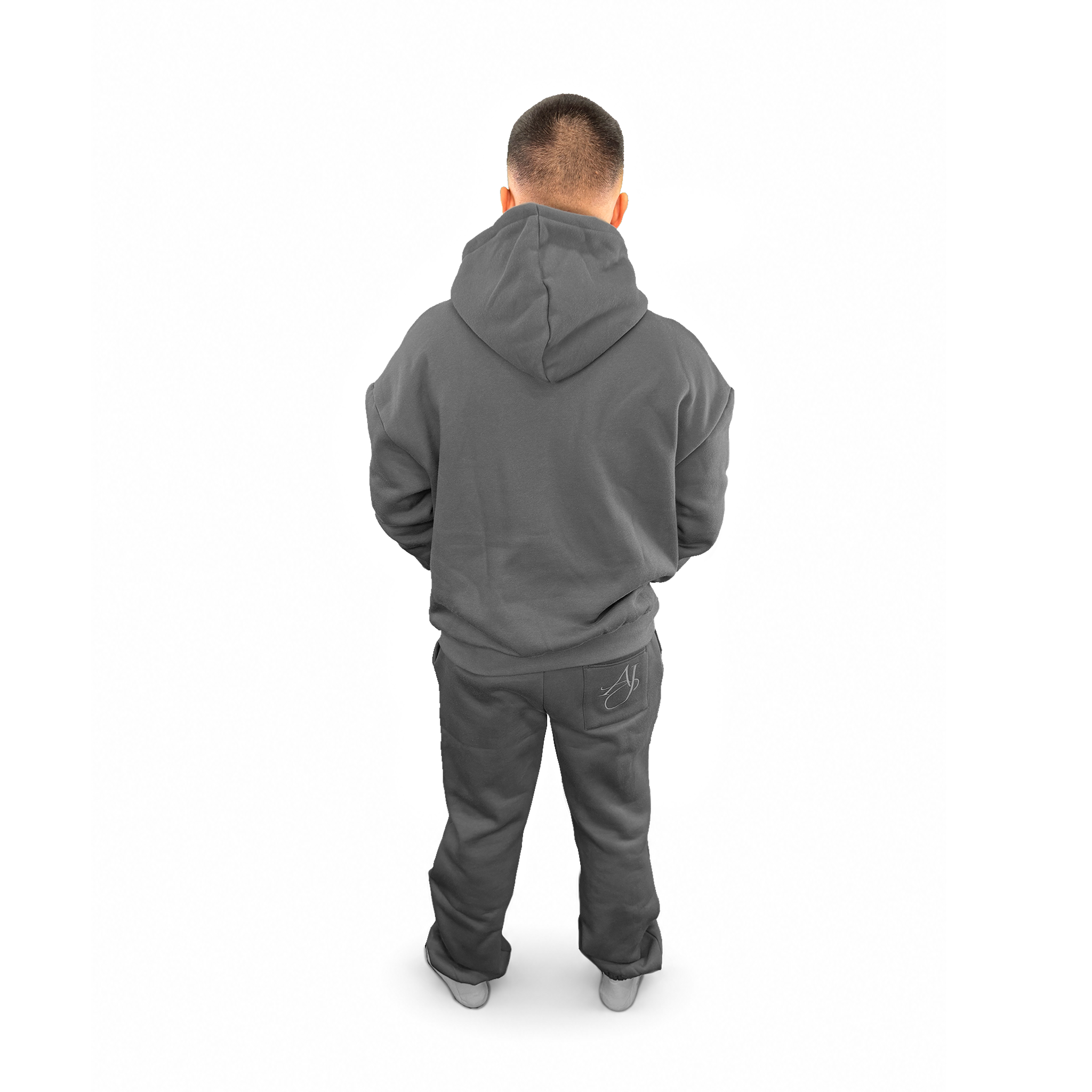 Charcoal Cotton Fleece Set