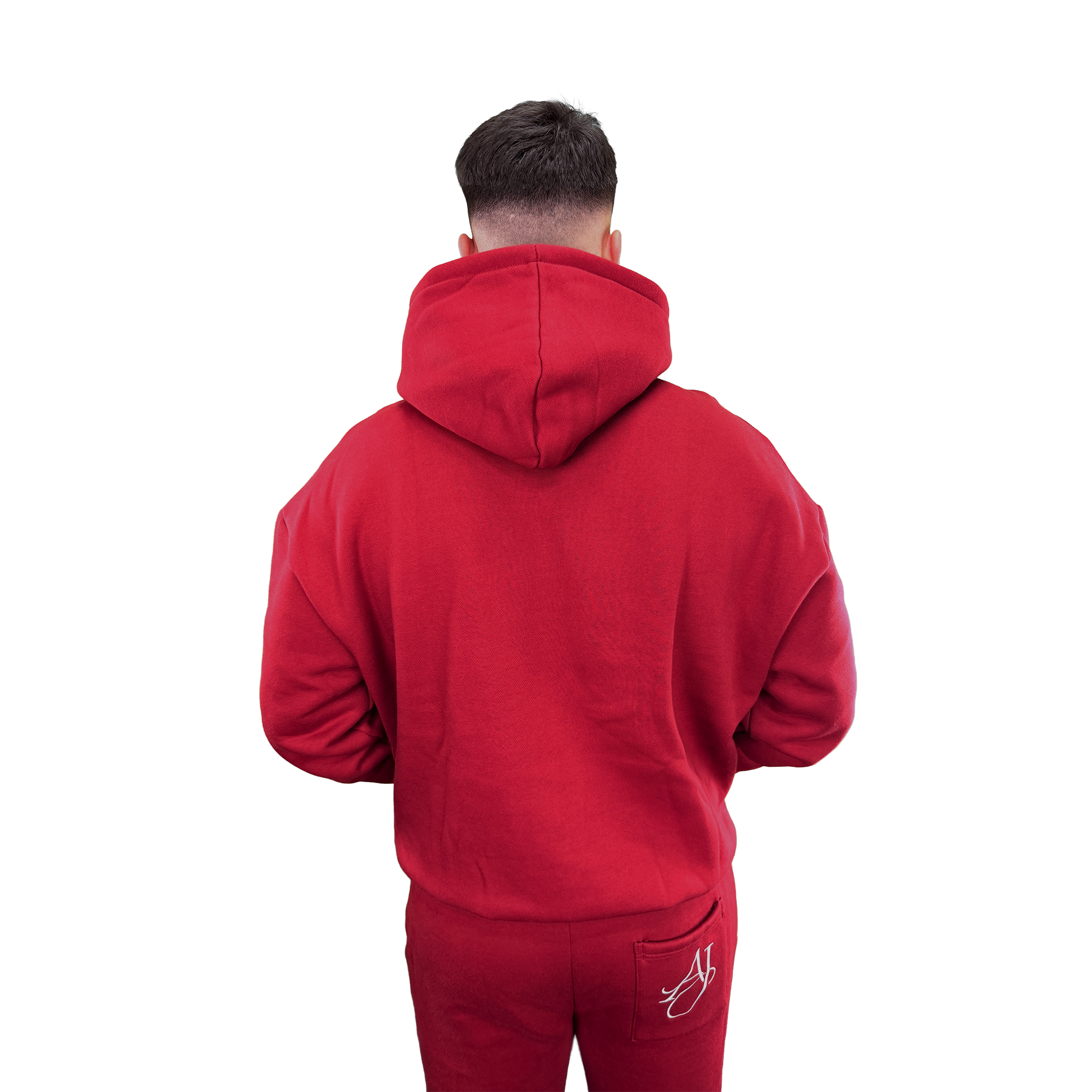 Dark Cherry Cotton Fleece Hoodie