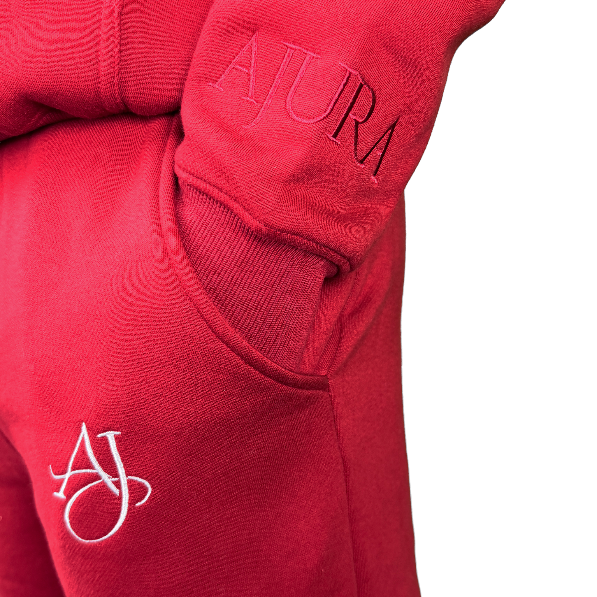 Dark Cherry Cotton Fleece Set