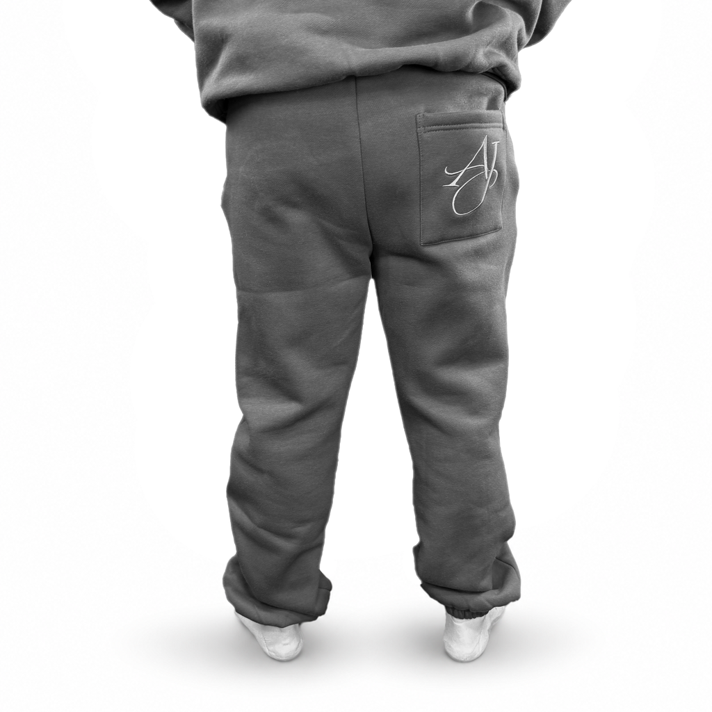 Charcoal Cotton Fleece Pants