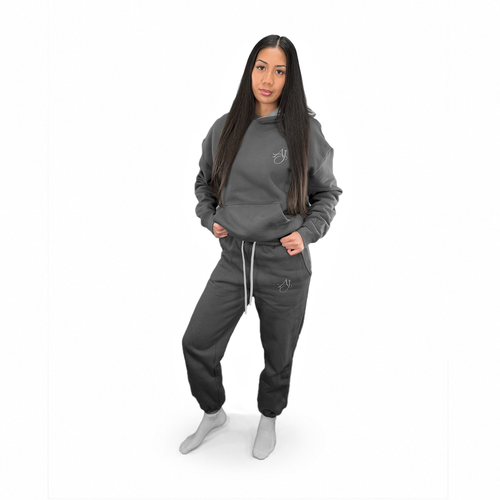 Charcoal Cotton Fleece Set