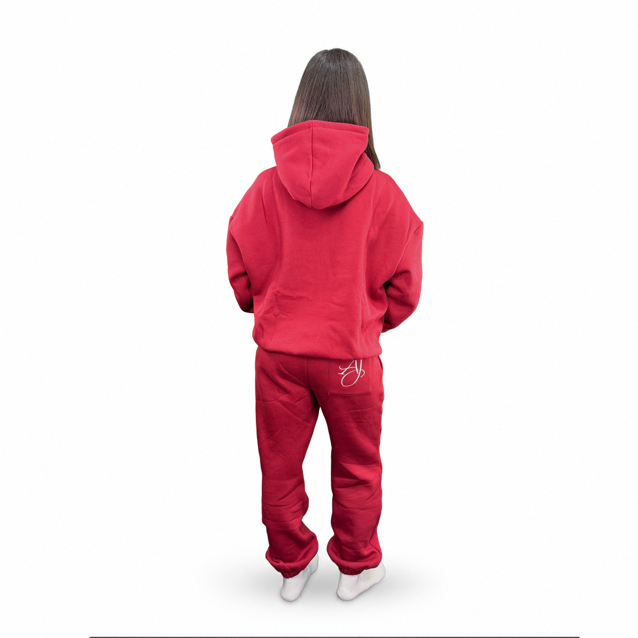 Dark Cherry Cotton Fleece Set